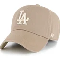 brun-justerbar-kurvad-keps-clean-up-ballpark-portabella-fran-los-angeles-dodgers-mlb-av-47-brand