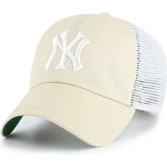 Beige trucker-keps Clean Up Trawler New York Yankees MLB från 47 Brand