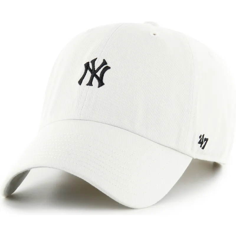 gorra-curva-beige-ajustable-clean-up-base-runner-de-new-york-yankees-mlb-de-47-brand