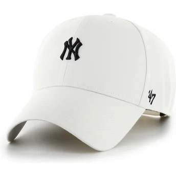 Beige böjd keps snapback MVP Base Runner New York Yankees MLB av 47 Brand