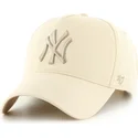 bojd-beige-snapback-keps-med-beige-logotyp-mvp-dt-sure-shot-two-tone-cotton-fran-new-york-yankees-mlb-av-47-brand
