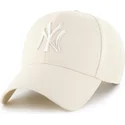 gorra-curva-beige-snapback-con-logo-beige-mvp-de-new-york-yankees-mlb-de-47-brand