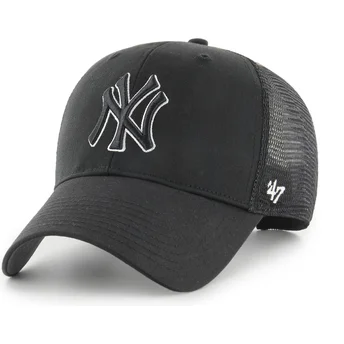 Gorra trucker negra con logo negro Outline MVP Branson de New York Yankees MLB de 47 Brand