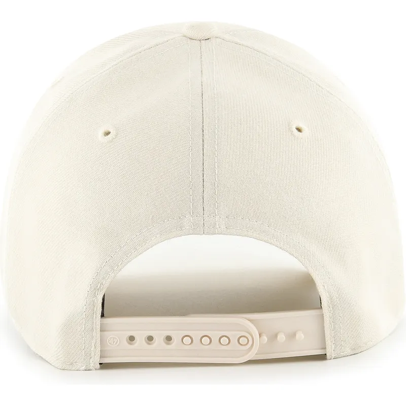 beige-kurvad-keps-snapback-med-brunt-mvp-logotyp-av-new-york-yankees-mlb-fran-47-brand