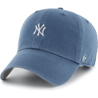 Böjd blå justerbar keps Clean Up Base Runner New York Yankees MLB från 47 Brand