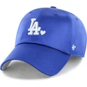 gorra-curva-azul-ajustable-clean-up-with-love-de-los-angeles-dodgers-mlb-de-47-brand