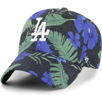 Böjd flerfärgad justerbar keps Clean Up Beach Side Los Angeles Dodgers MLB av 47 Brand