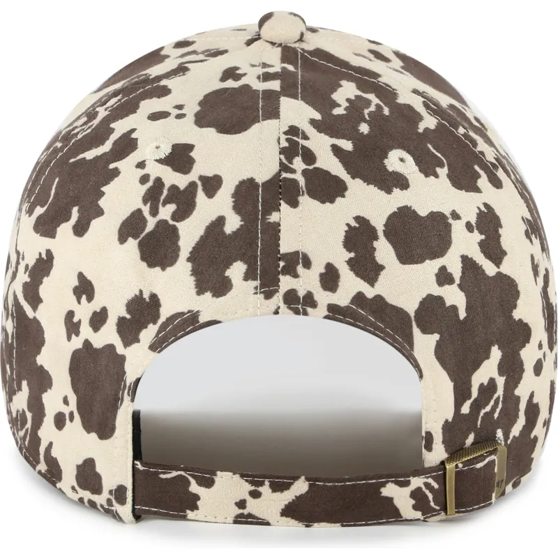 brun-bojd-justerbar-keps-med-brunt-clean-up-bessie-logotyp-fran-los-angeles-dodgers-mlb-av-47-brand