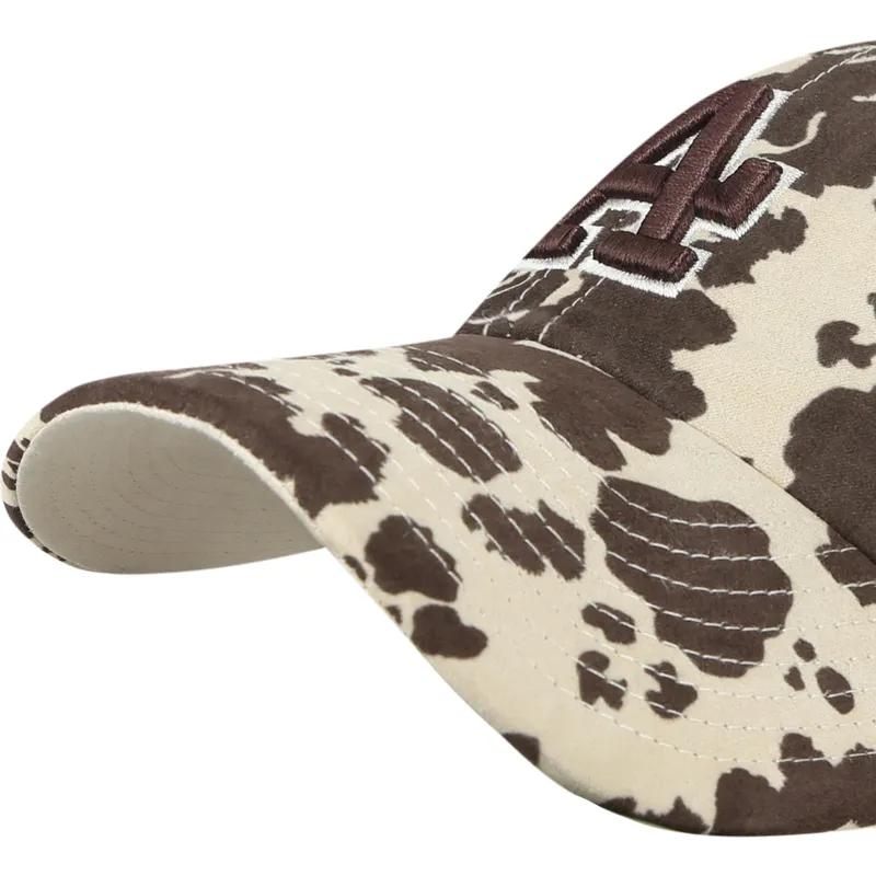 brun-bojd-justerbar-keps-med-brunt-clean-up-bessie-logotyp-fran-los-angeles-dodgers-mlb-av-47-brand