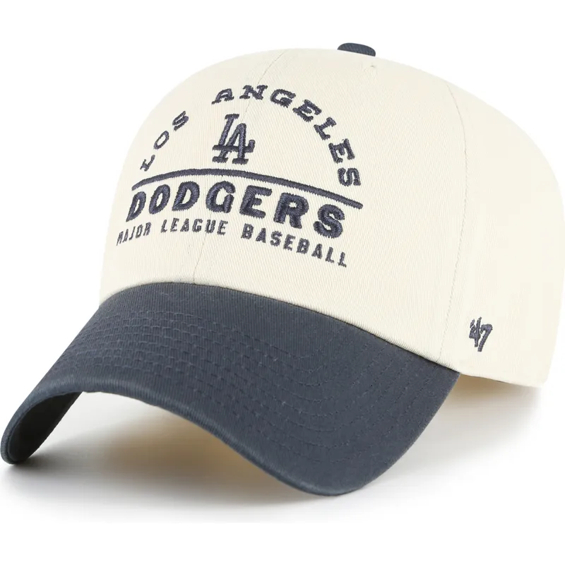 bojd-beige-och-marinbla-justerbar-keps-clean-up-windham-los-angeles-dodgers-mlb-av-47-brand