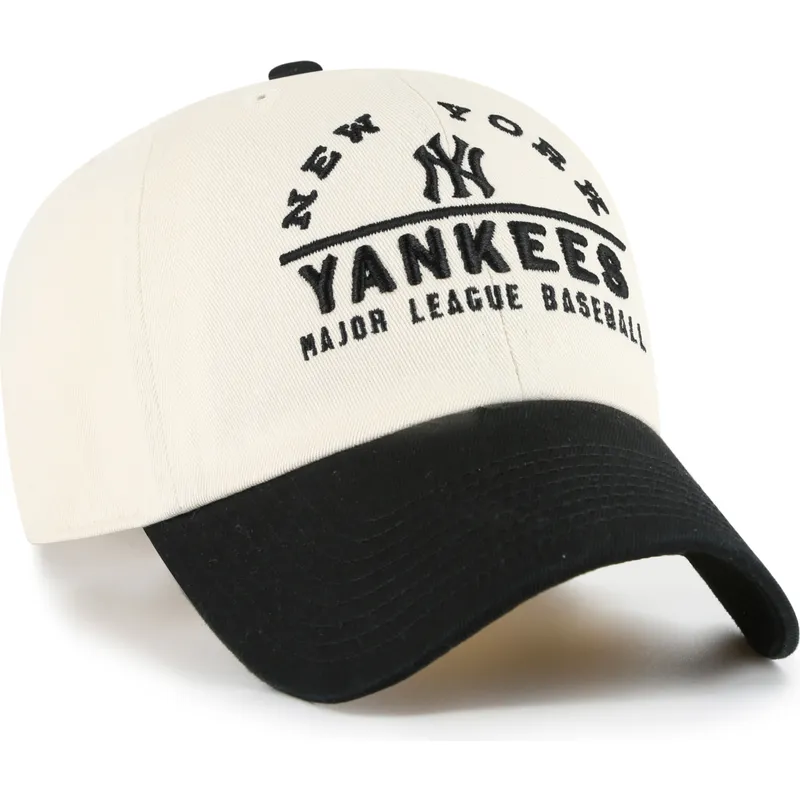 bojd-keps-beige-och-svart-justerbar-clean-up-windham-new-york-yankees-mlb-av-47-brand