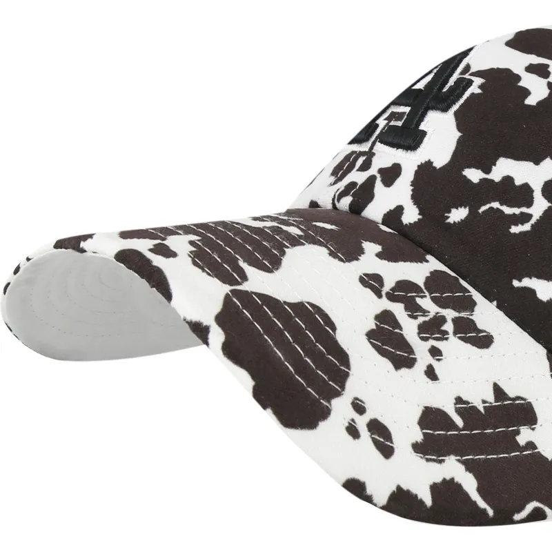 vit-justerbar-kurvad-keps-clean-up-bessie-fran-los-angeles-dodgers-mlb-av-47-brand