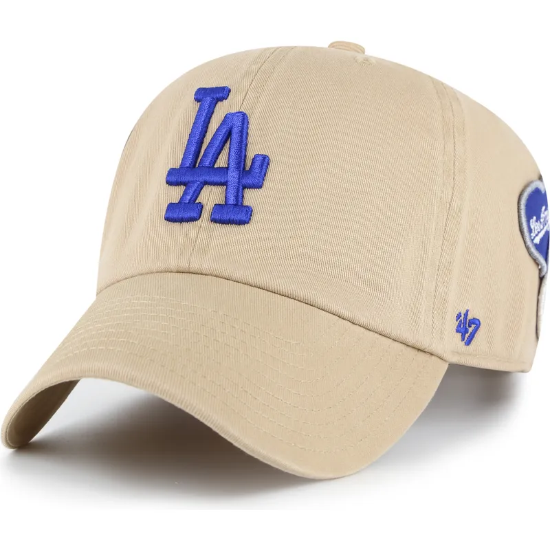 khakifargad-bojd-justerbar-keps-clean-up-badges-fran-los-angeles-dodgers-mlb-av-47-brand