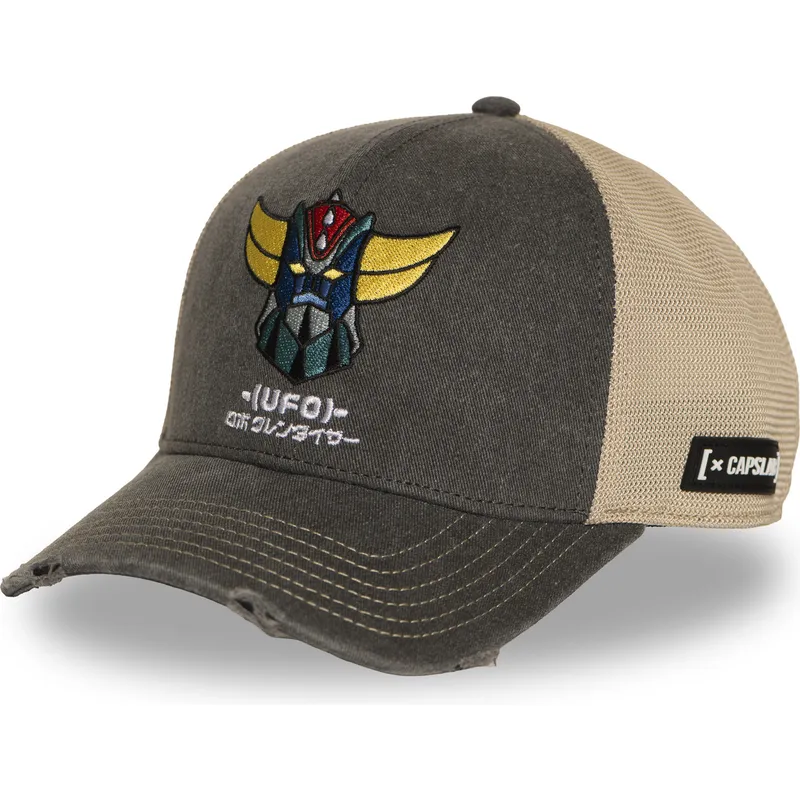 gra-och-beige-trucker-keps-robot-grendizer-gol7-golb-fran-capslab