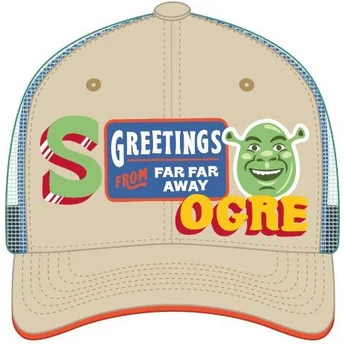 Gorra trucker beige och grön Shrek SHR1 CPSPATCB från Capslab