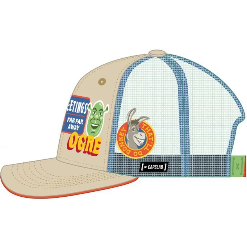 gorra-trucker-beige-och-gron-shrek-shr1-cpspatcb-fran-capslab