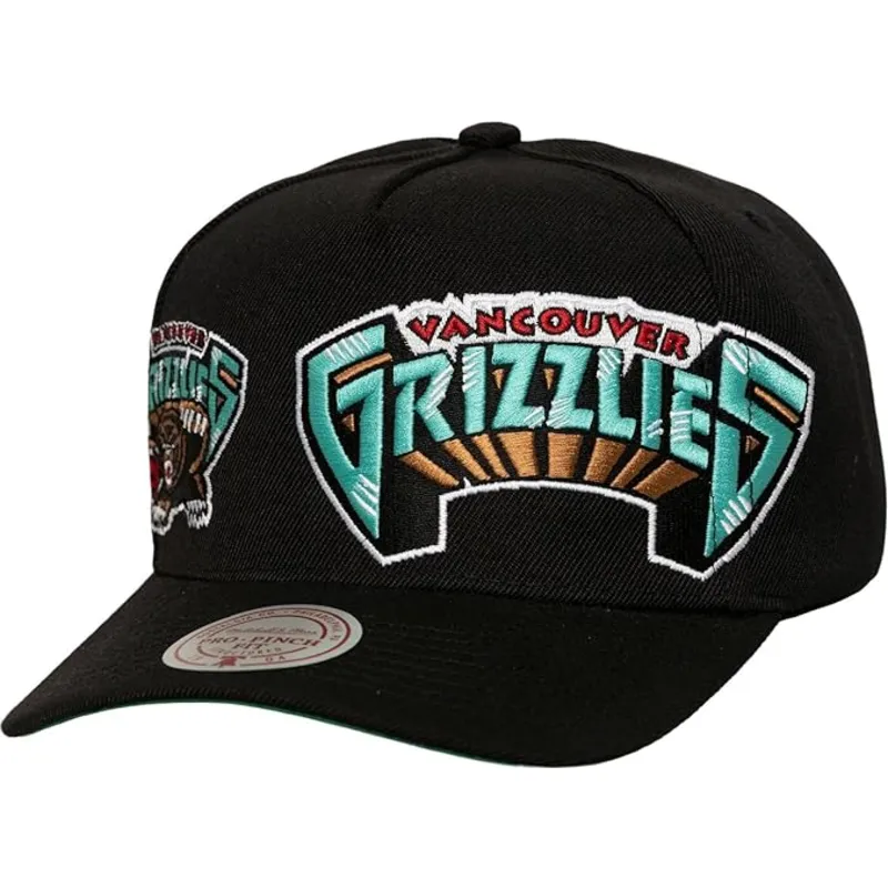 svart-kurvad-snapback-keps-busted-pro-fran-vancouver-grizzlies-nba-av-mitchell-ness