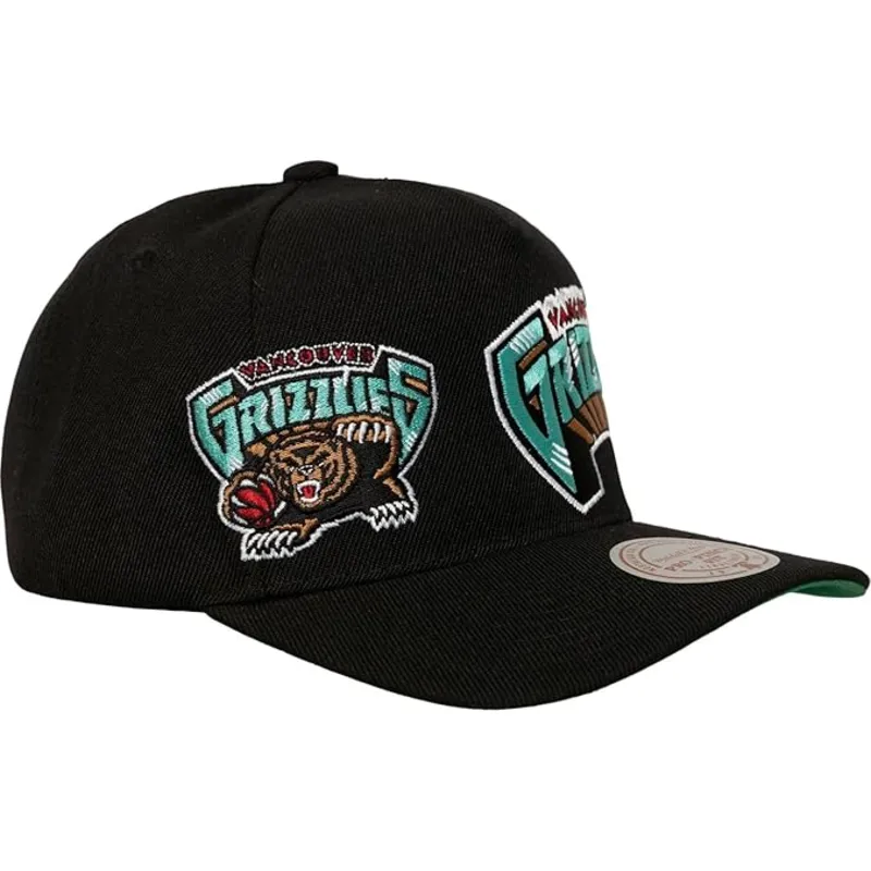 svart-kurvad-snapback-keps-busted-pro-fran-vancouver-grizzlies-nba-av-mitchell-ness