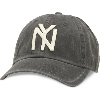 Böjd svart justerbar keps Archive från New York Black Yankees MLB av American Needle