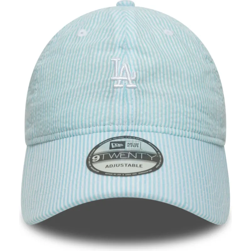 bojd-bla-justerbar-keps-9twenty-seersucker-fran-los-angeles-dodgers-mlb-av-new-era