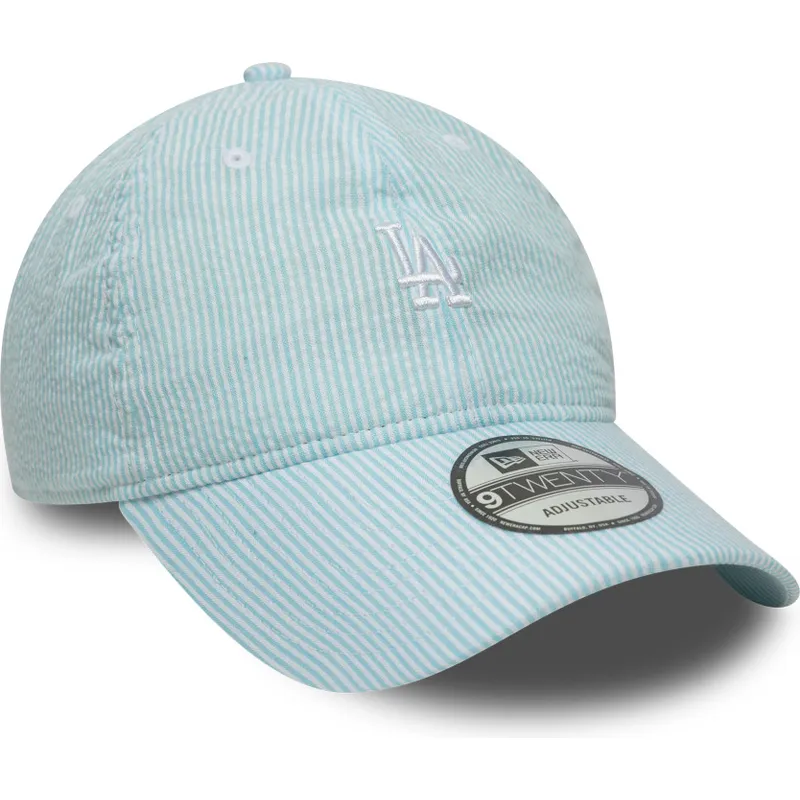bojd-bla-justerbar-keps-9twenty-seersucker-fran-los-angeles-dodgers-mlb-av-new-era
