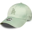 gron-justerbar-kurvad-keps-for-dam-9forty-bow-back-satin-los-angeles-dodgers-mlb-fran-new-era
