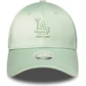 gron-justerbar-kurvad-keps-for-dam-9forty-bow-back-satin-los-angeles-dodgers-mlb-fran-new-era