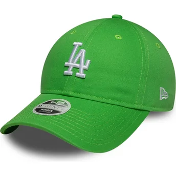 Grön justerbar kurvad keps för dam 9TWENTY League Essential Midi från Los Angeles Dodgers MLB av New Era