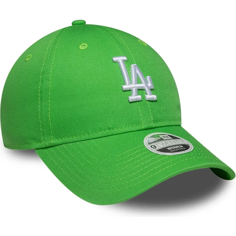 gron-justerbar-kurvad-keps-for-dam-9twenty-league-essential-midi-fran-los-angeles-dodgers-mlb-av-new-era