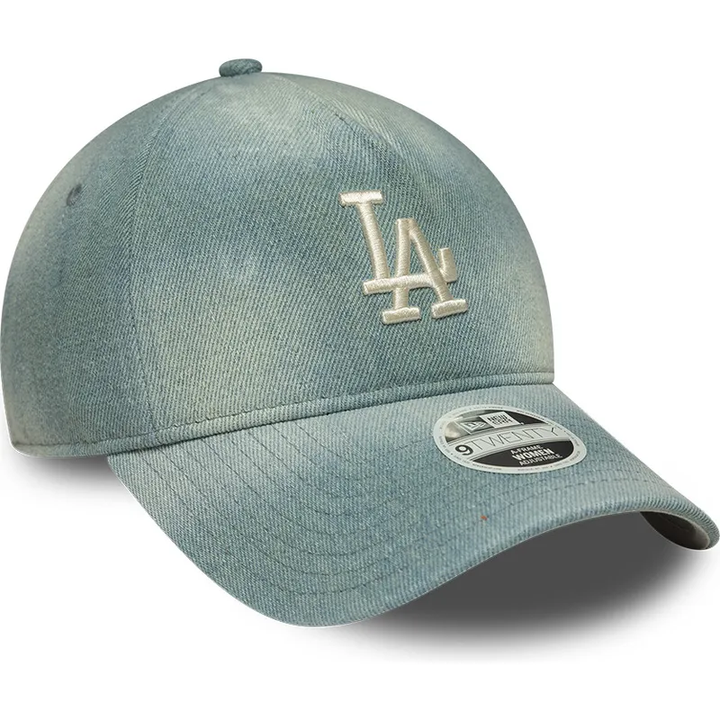 bla-bojd-justerbar-keps-for-dam-9twenty-a-frame-denim-fran-los-angeles-dodgers-mlb-av-new-era