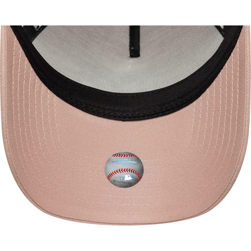 trucker-keps-rosa-for-dam-9forty-a-frame-floral-new-york-yankees-mlb-fran-new-era