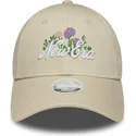 bojd-beige-justerbar-keps-for-dam-9forty-beaded-fran-new-era