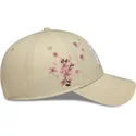 bojd-beige-justerbar-keps-for-dam-9forty-floral-icon-side-fran-new-york-yankees-mlb-av-new-era