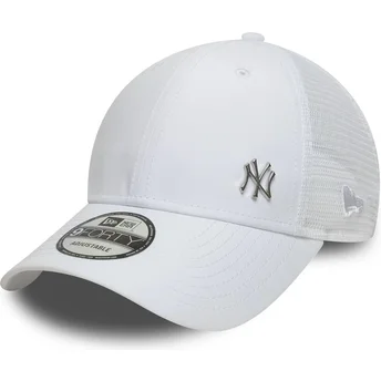 Vit justerbar trucker-keps 9FORTY Flawless New York Yankees MLB från New Era