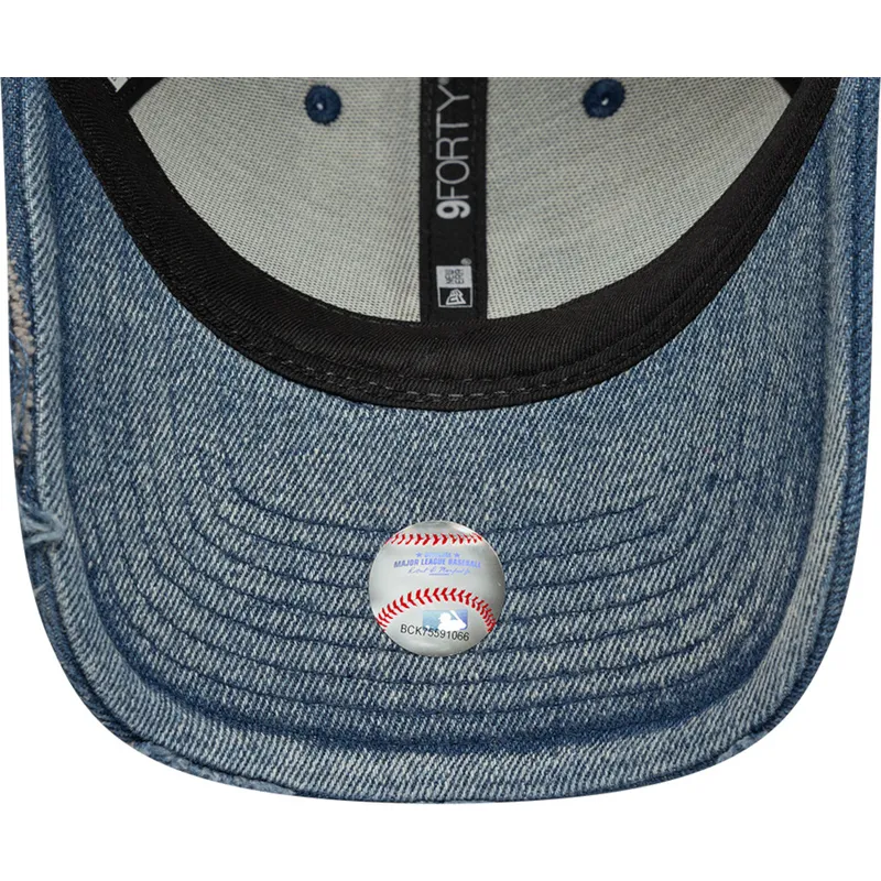 bla-bojd-justerbar-keps-9forty-acid-wash-denim-fran-los-angeles-dodgers-mlb-av-new-era