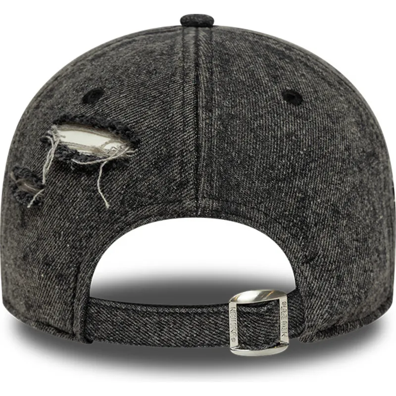 svart-bojd-justerbar-keps-9forty-acid-wash-denim-fran-new-york-yankees-mlb-av-new-era