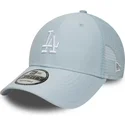 ljusbla-justerbar-trucker-keps-9forty-homefield-midi-fran-los-angeles-dodgers-mlb-av-new-era