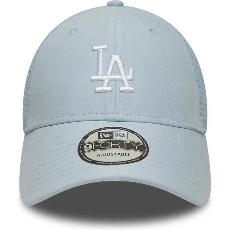 ljusbla-justerbar-trucker-keps-9forty-homefield-midi-fran-los-angeles-dodgers-mlb-av-new-era