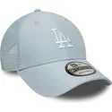 ljusbla-justerbar-trucker-keps-9forty-homefield-midi-fran-los-angeles-dodgers-mlb-av-new-era