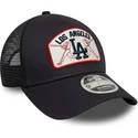 morkbla-trucker-keps-9forty-m-crown-a-frame-los-angeles-dodgers-mlb-fran-new-era