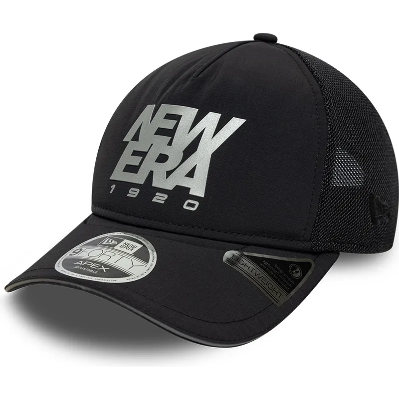 svart-justerbar-trucker-keps-9forty-apex-reflective-a-frame-fran-new-era