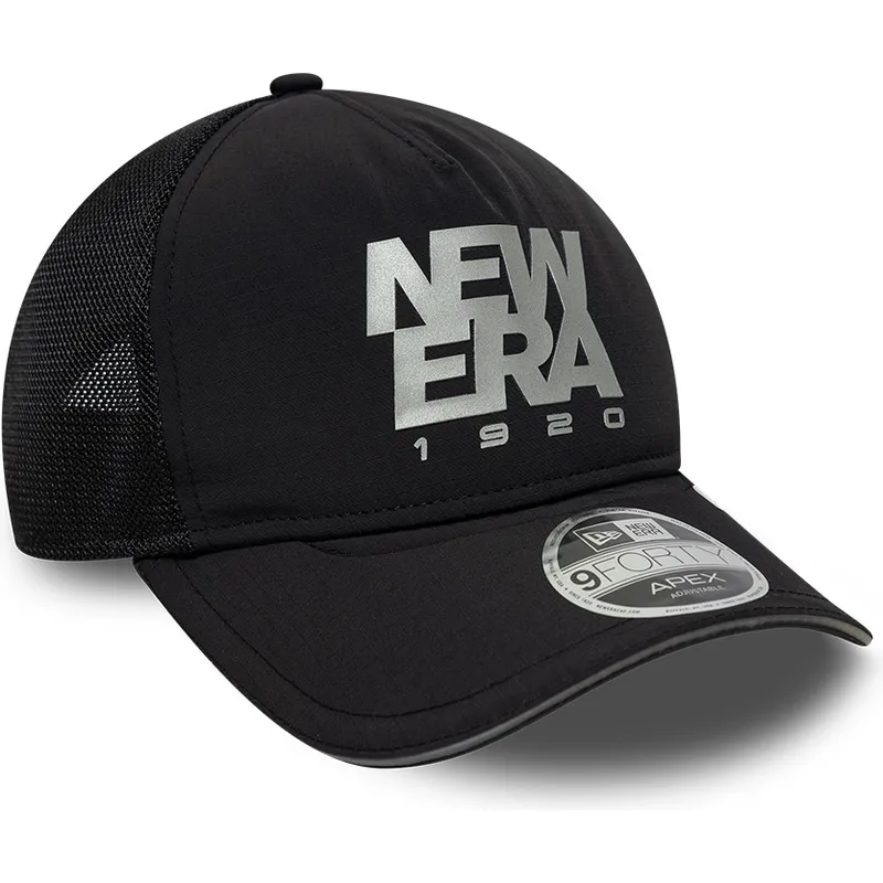 svart-justerbar-trucker-keps-9forty-apex-reflective-a-frame-fran-new-era