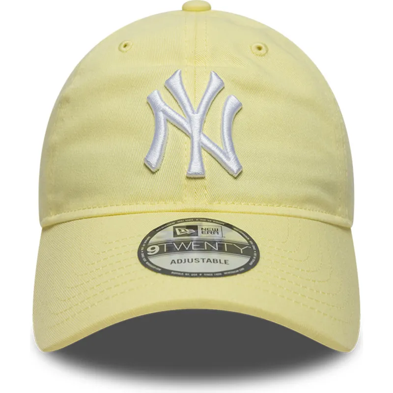 ljusgul-bojd-justerbar-keps-9twenty-league-essential-fran-new-york-yankees-mlb-av-new-era