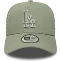truckerkeps-gron-med-gron-logotyp-a-frame-outline-fran-los-angeles-dodgers-mlb-av-new-era