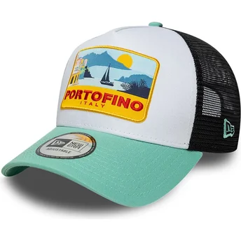 Gorra trucker multicolor A Frame Location Patch de Portofino de New Era