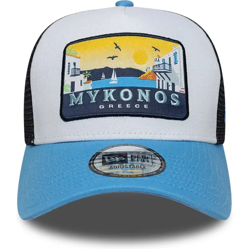 keps-trucker-bla-a-frame-location-patch-fran-mykonos-av-new-era