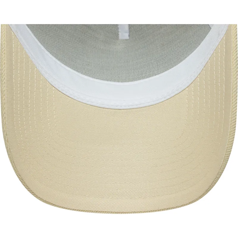 beige-trucker-keps-a-frame-denim-leather-patch-fran-new-era