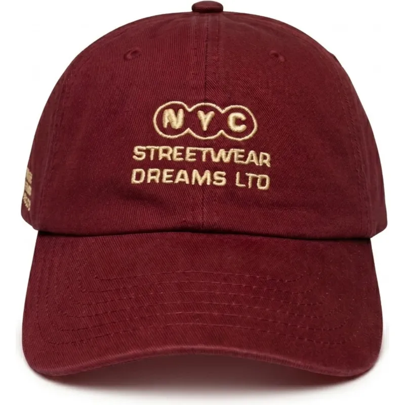 gorra-curva-granate-ajustable-ny-dreams-just-kids-the-90s-de-homenage