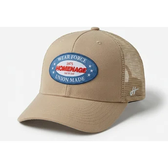 Beige trucker-keps Union Workwear The Trucker från Homenage