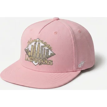 Platt rosa snapback-keps LASKY Skylines The Retro från Homenage